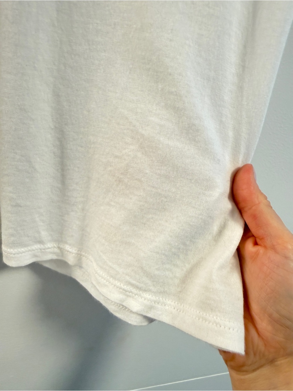 Vince White Pima Cotton Modal Crew Neck Tee | Luxury Essential | Size Small - Picture 4 of 4